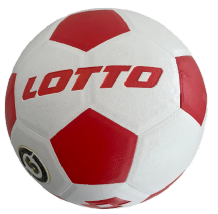 PVC Soccer Ball Size:4 White/Red